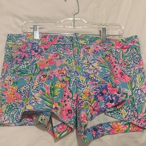 Lilly Pulitzer Colorful Floral Athletic Shorts